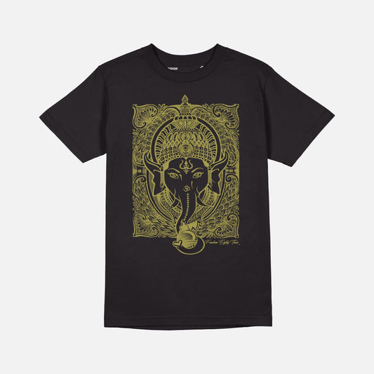 Ganesh T-shirt Black /  Metallic Gold - Freedom 83